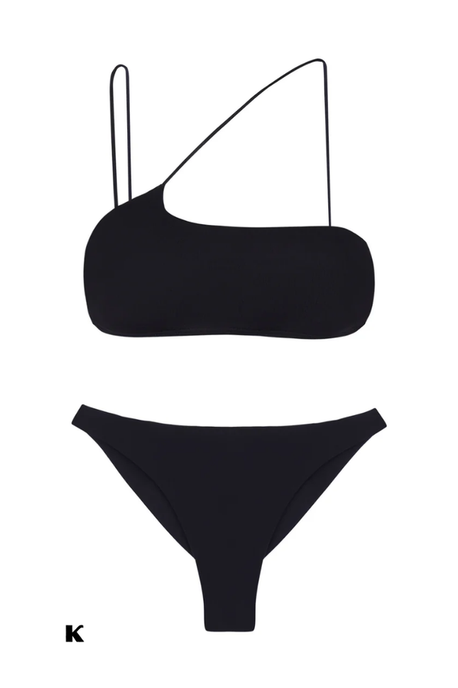 High waisted cross top design model bikini