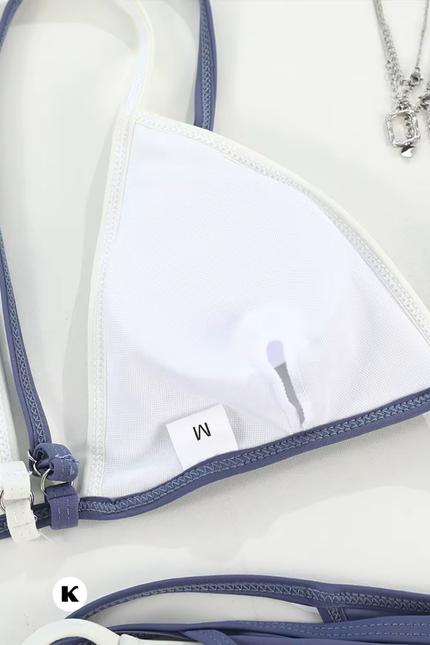 High waisted double layer stijl bikini