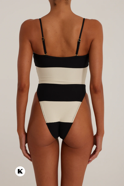 Zebra print model badeau stijl badpak