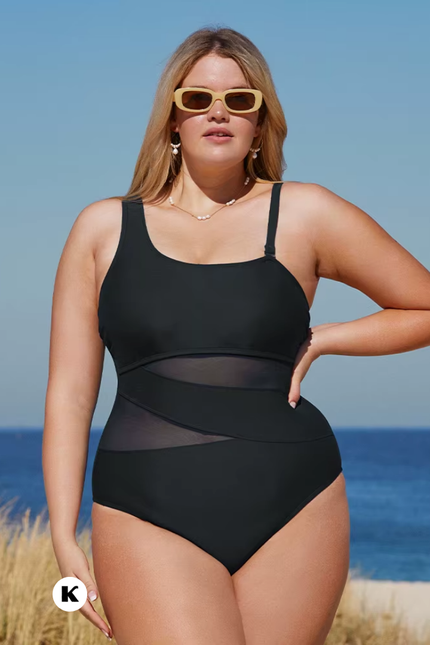 One shoulder model mesh design badpak