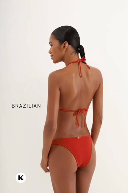High waisted designed top stijl bikini