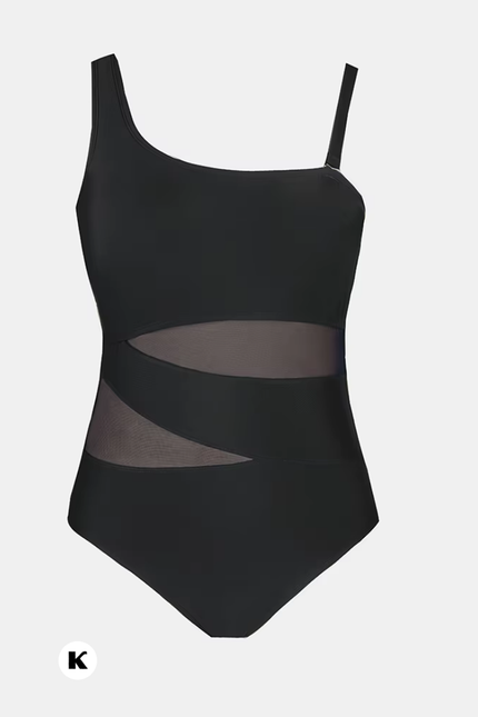 One shoulder model mesh design badpak