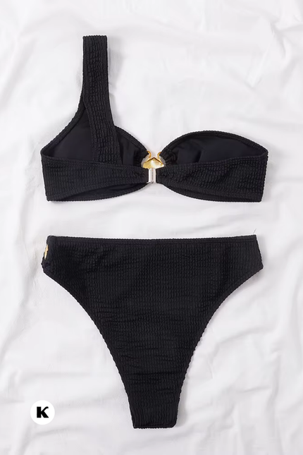 Metal ring model bathing bikini