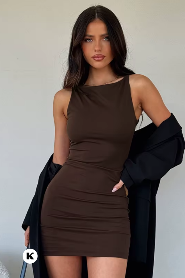 Bodycon model mini jurk