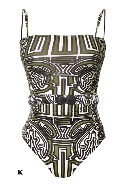 Sling print vintage model badpak