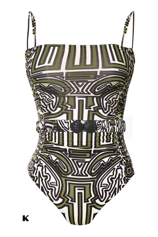 Sling print vintage model badpak