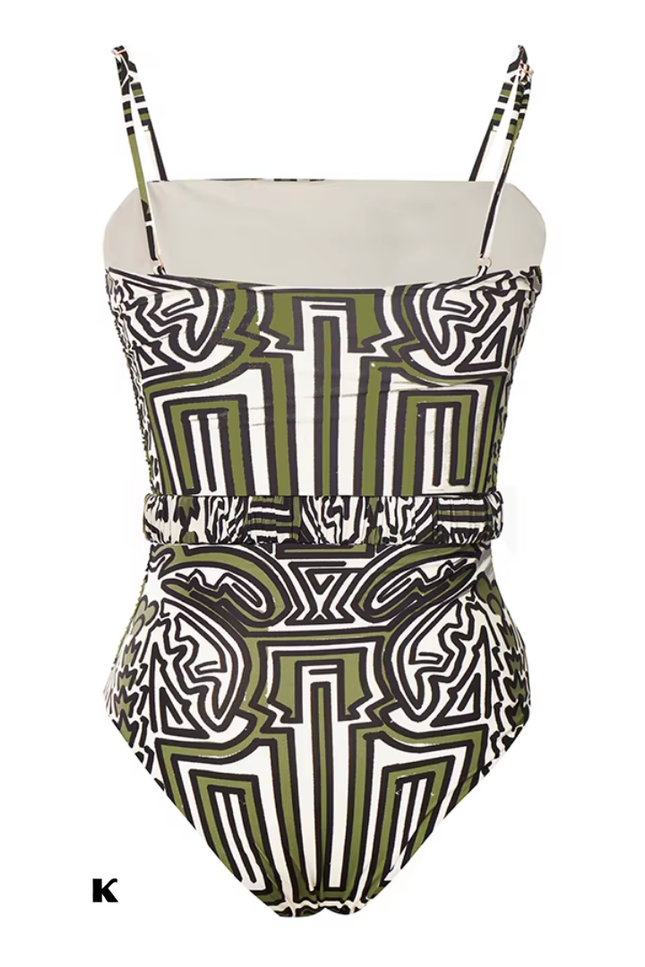 Sling print vintage model badpak