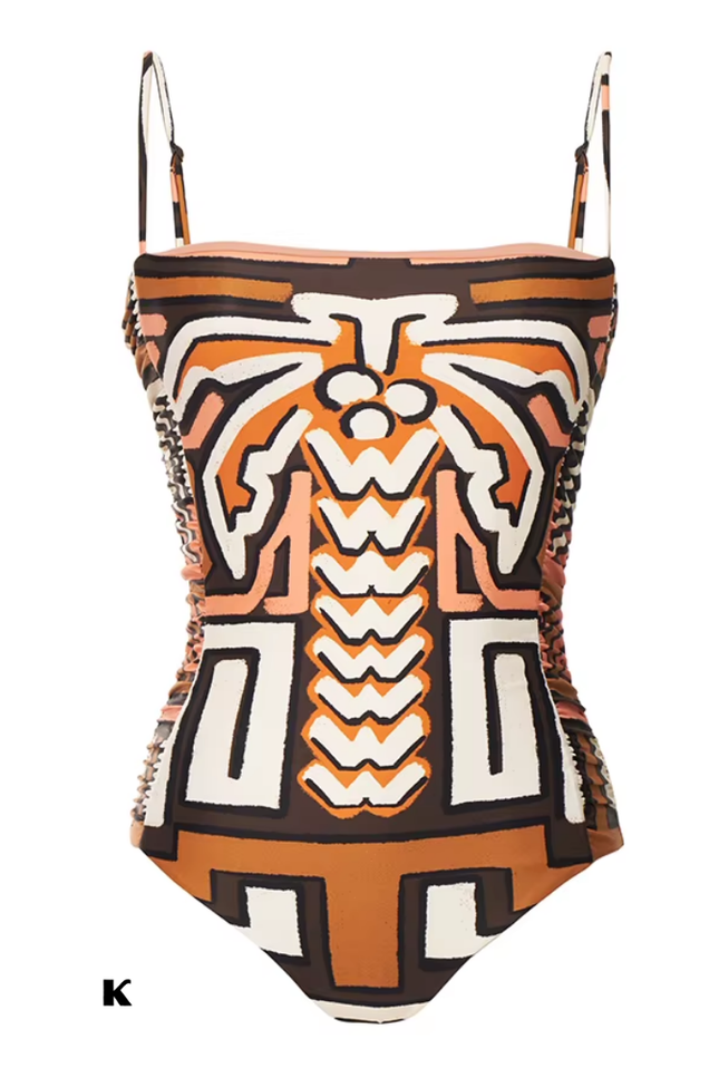 Sling print vintage model badpak