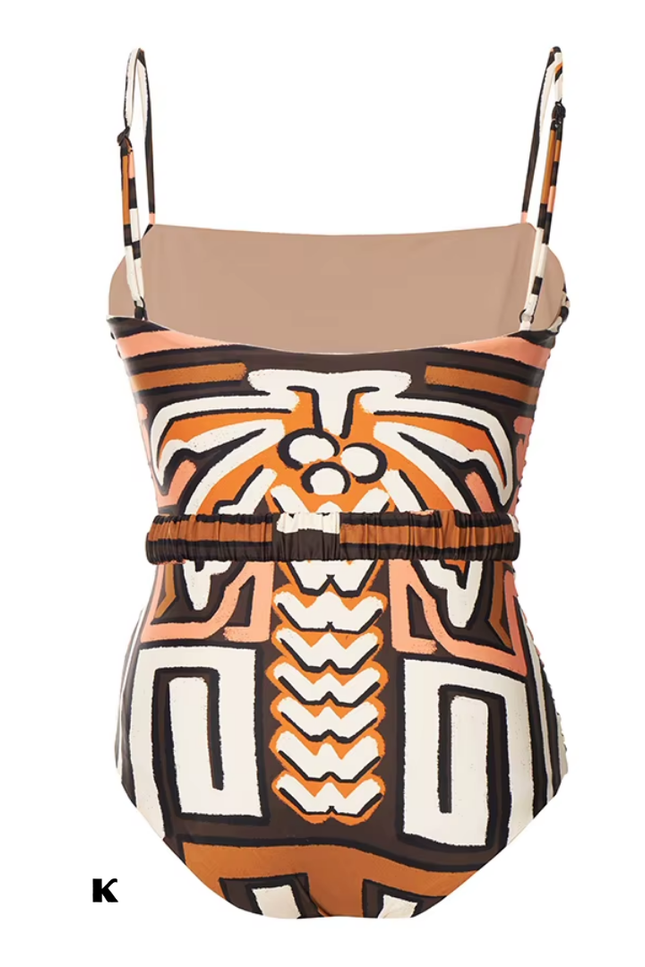 Sling print vintage model badpak
