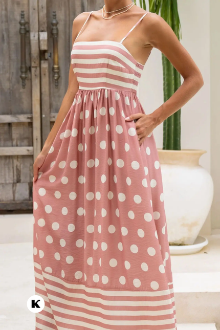 Printed model elegante fashionable boho jurk