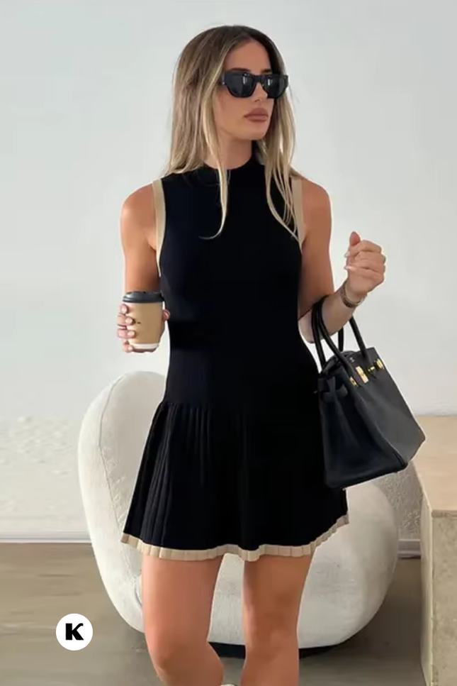 Sportieve high end model high waisted jurk (video)