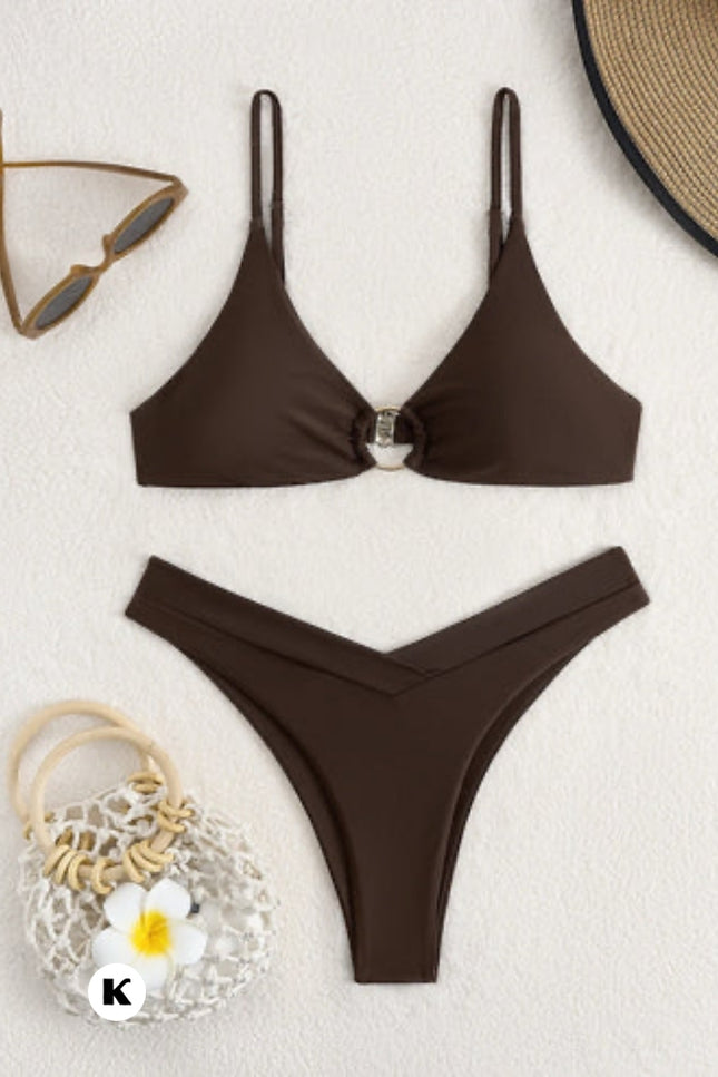 Ring model double layer stijl bikini
