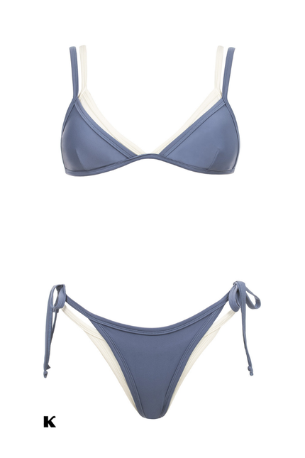 High waisted double layer stijl bikini