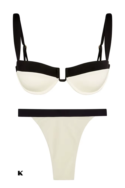 Push up model solid suit stijl bikini
