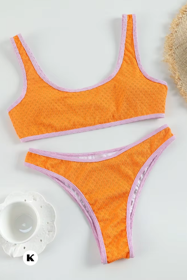 Orange model brazilian stijl bikini