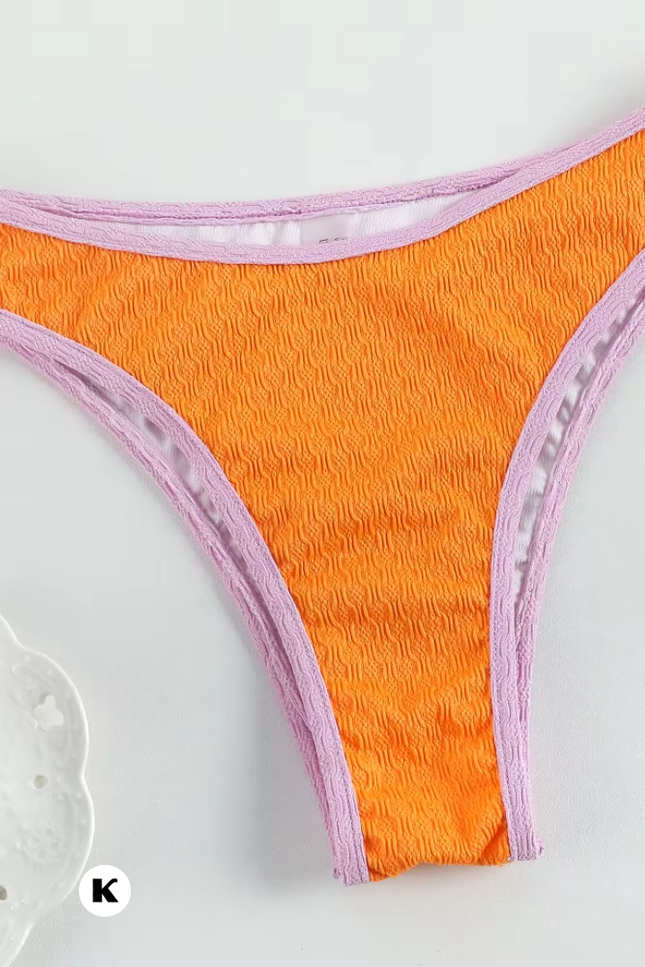 Orange model brazilian stijl bikini