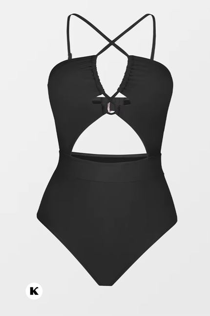 Cut out drawstring backless model badpak