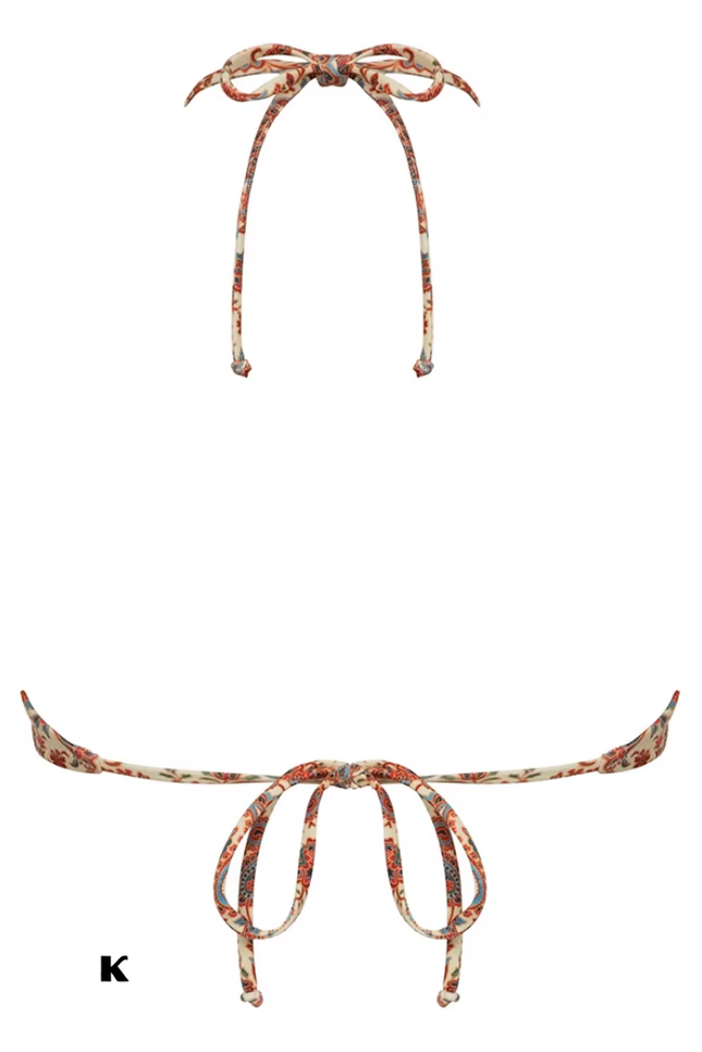 High waist model push up bikini