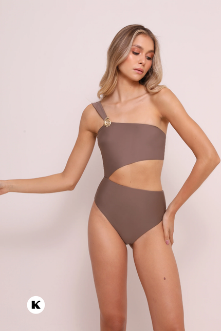 One shoulder model golden-spiral design badpak