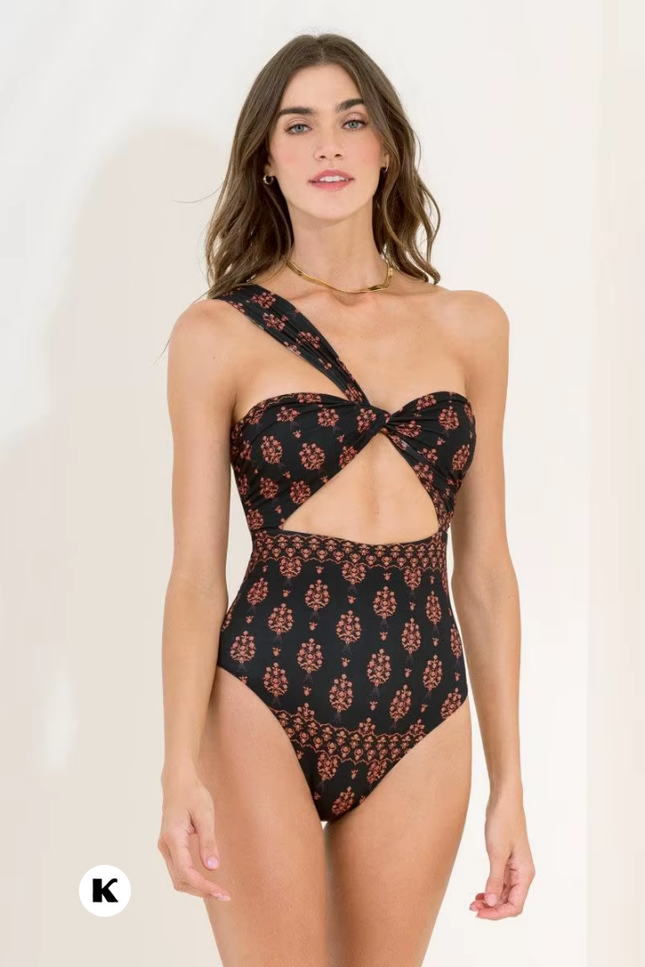 High waist strap neck model elegante badpak