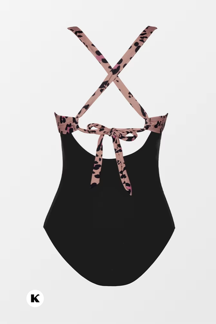 Leopard model v hals badpak