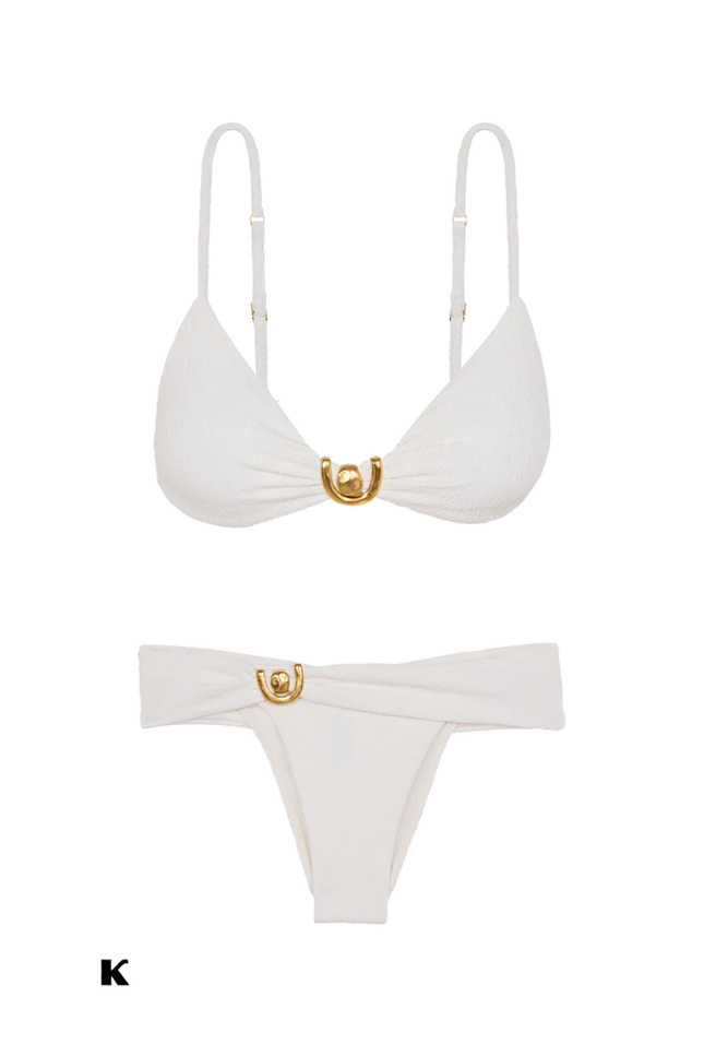 U design model high waisted bikini