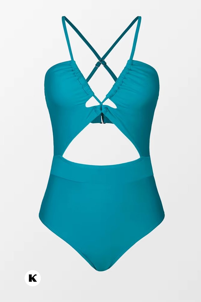 Cut out drawstring backless model badpak
