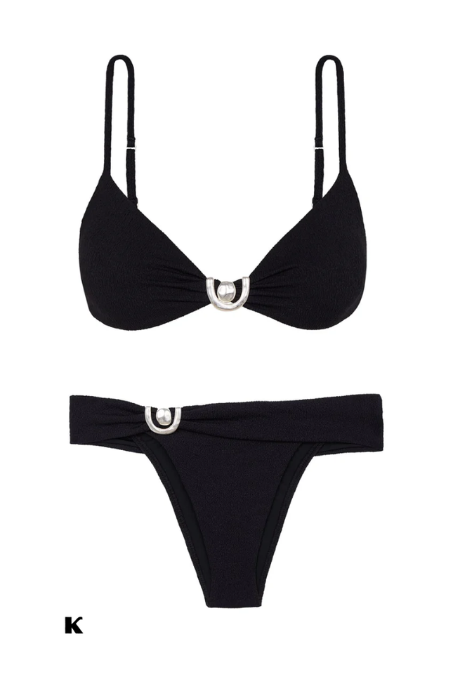 U design model high waisted bikini