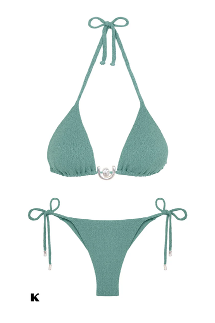 U design tie-model high waisted bikini