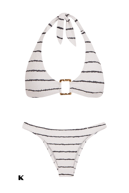 Chic stand ring design model bikini