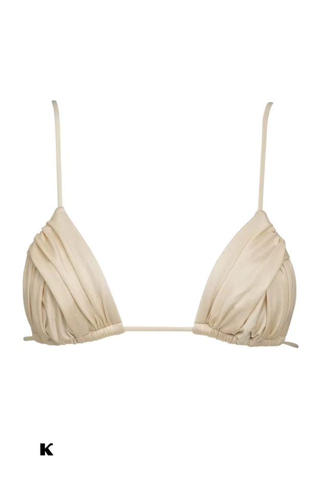 Solid model high cut stijl bikini