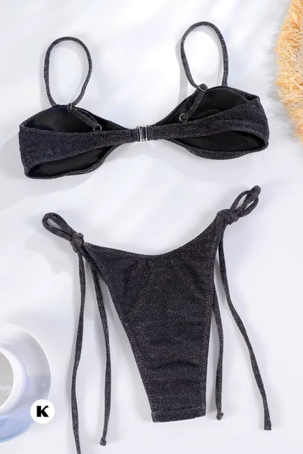 Swing model shiny brazilian bikini