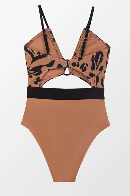Cut out backless model strappy badpak