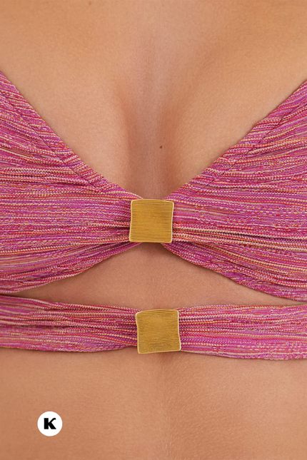 Chic stand wrap model design bikini