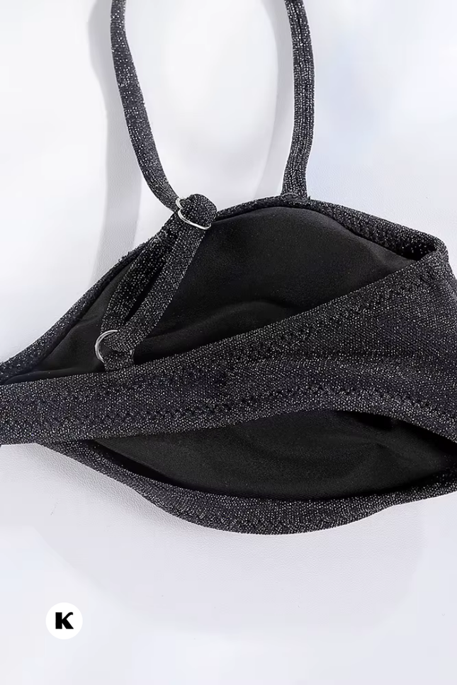 Swing model shiny brazilian bikini